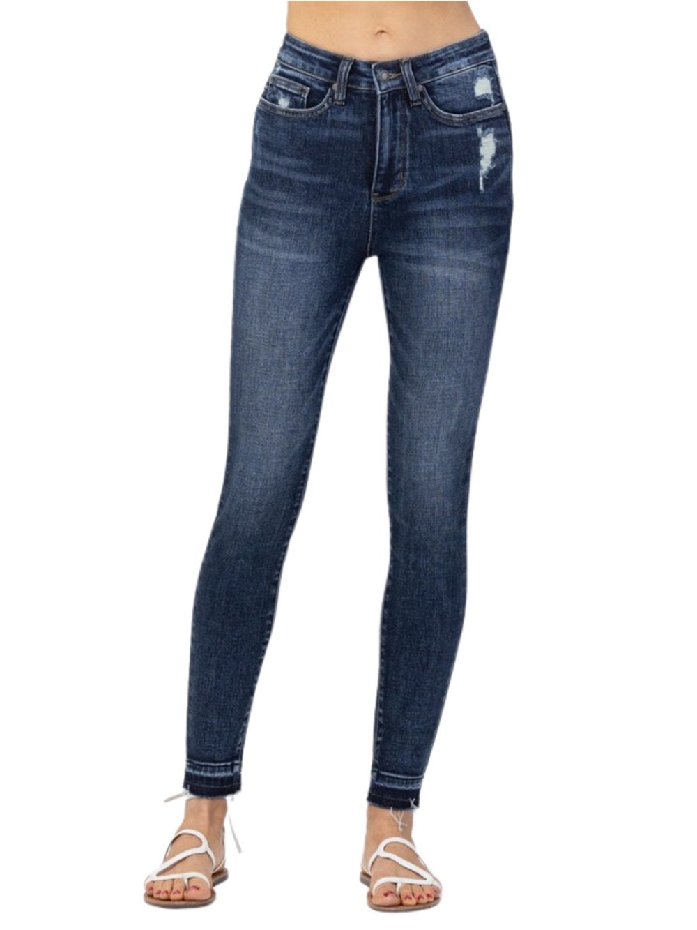 Judy Blue Dark Blue High-Rise Skinny Jeans size 14W